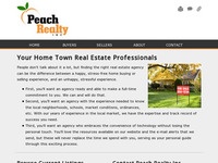 Peach Realty Website screenshot
